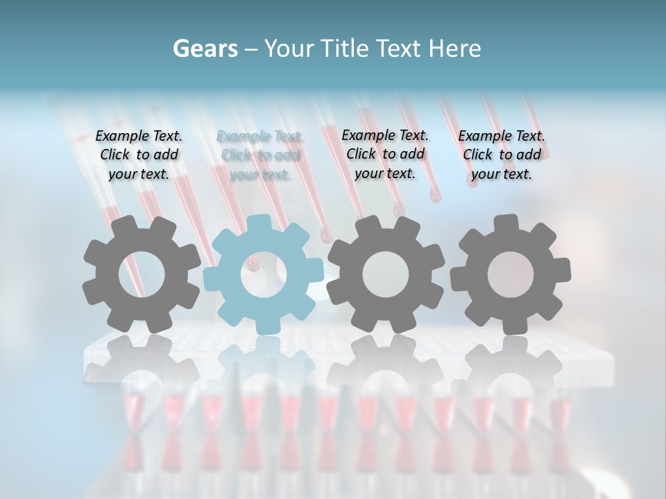 Pipette Tips Genetic Modified PowerPoint Template