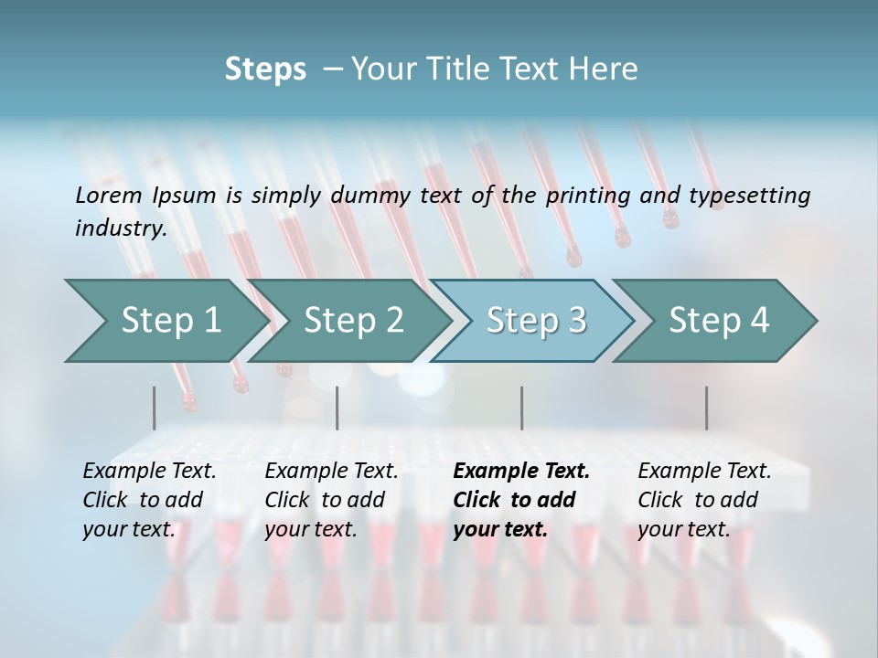 Pipette Tips Genetic Modified PowerPoint Template