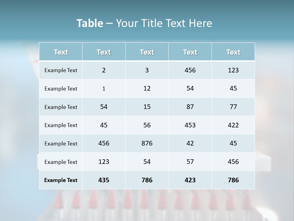 Pipette Tips Genetic Modified PowerPoint Template