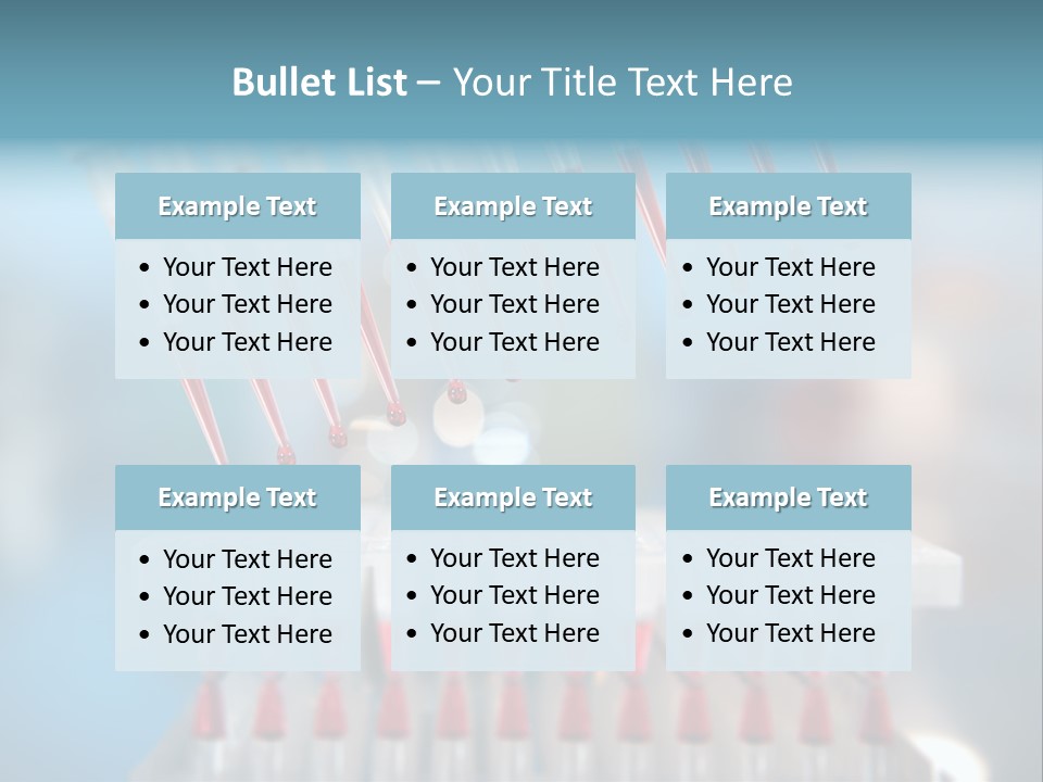Pipette Tips Genetic Modified PowerPoint Template