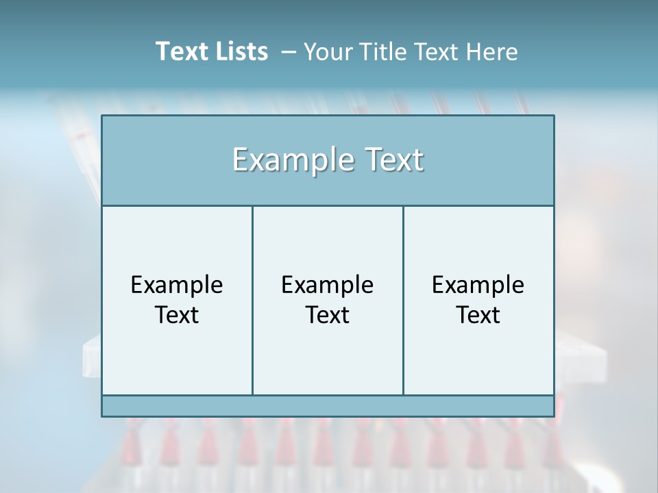 Pipette Tips Genetic Modified PowerPoint Template