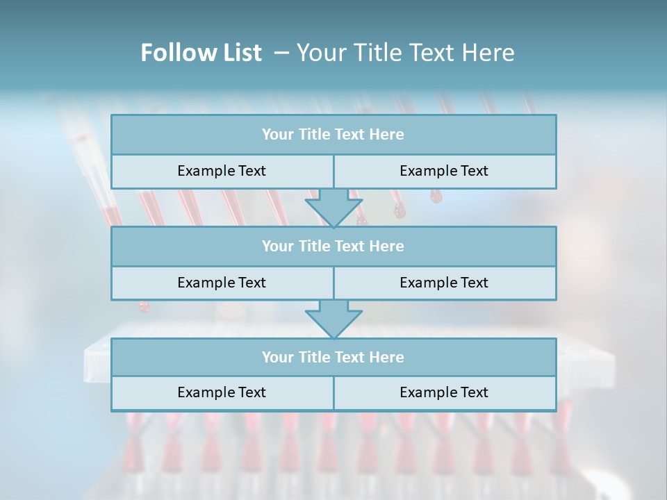 Pipette Tips Genetic Modified PowerPoint Template