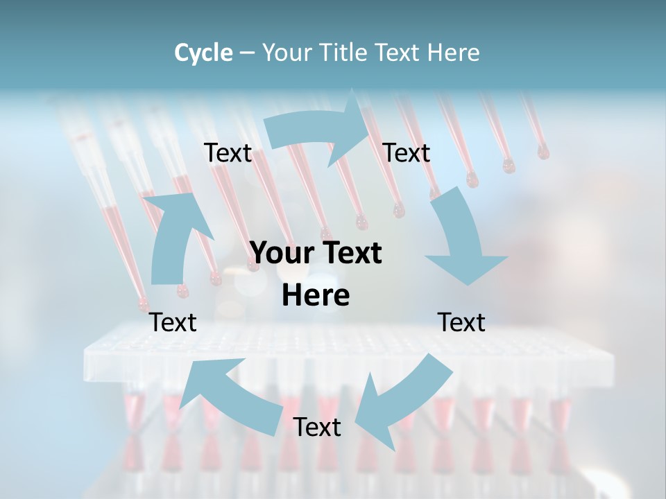 Pipette Tips Genetic Modified PowerPoint Template