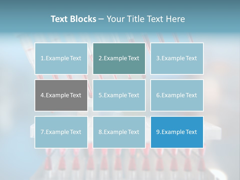 Pipette Tips Genetic Modified PowerPoint Template