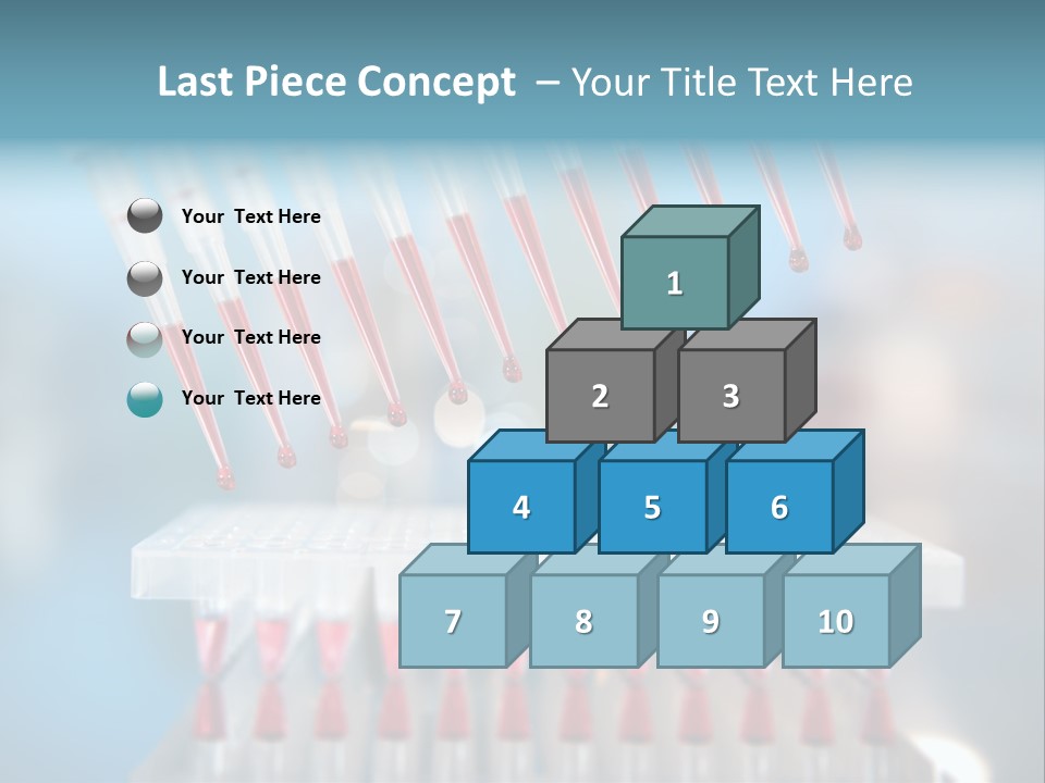Pipette Tips Genetic Modified PowerPoint Template