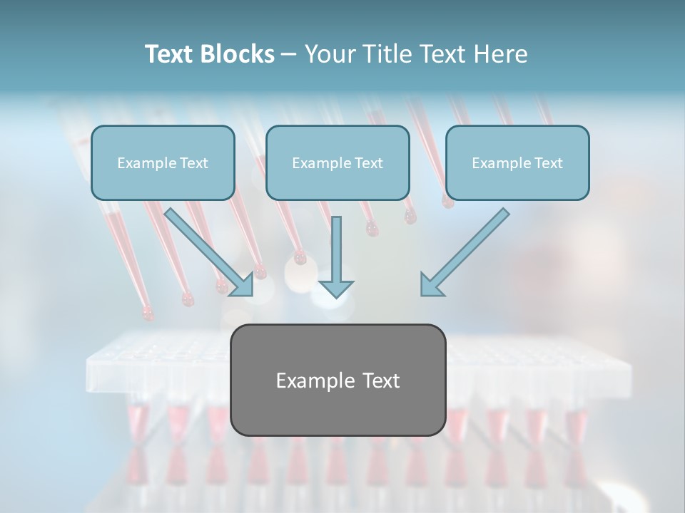 Pipette Tips Genetic Modified PowerPoint Template
