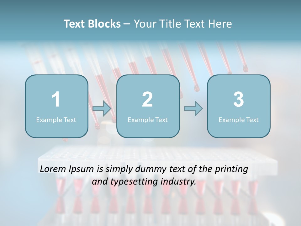 Pipette Tips Genetic Modified PowerPoint Template