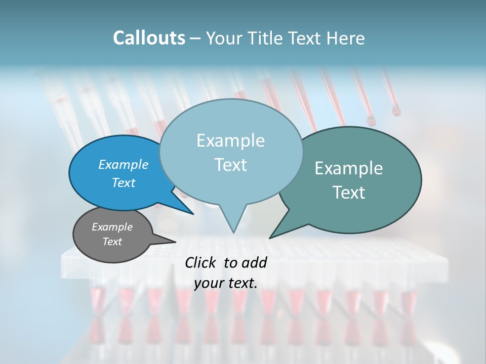 Pipette Tips Genetic Modified PowerPoint Template