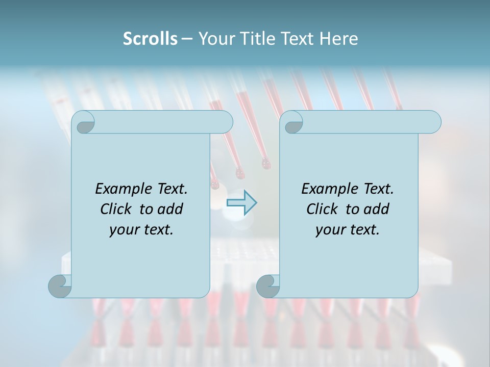 Pipette Tips Genetic Modified PowerPoint Template