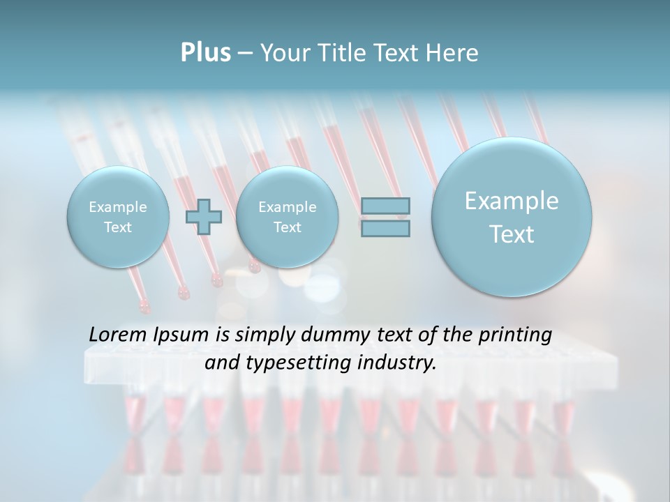 Pipette Tips Genetic Modified PowerPoint Template