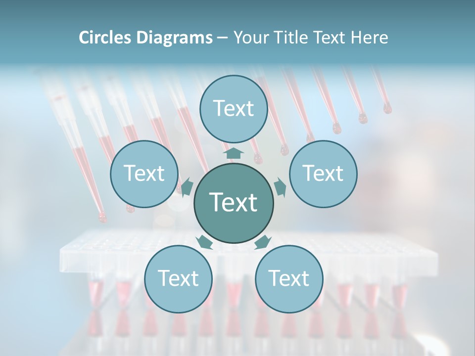 Pipette Tips Genetic Modified PowerPoint Template