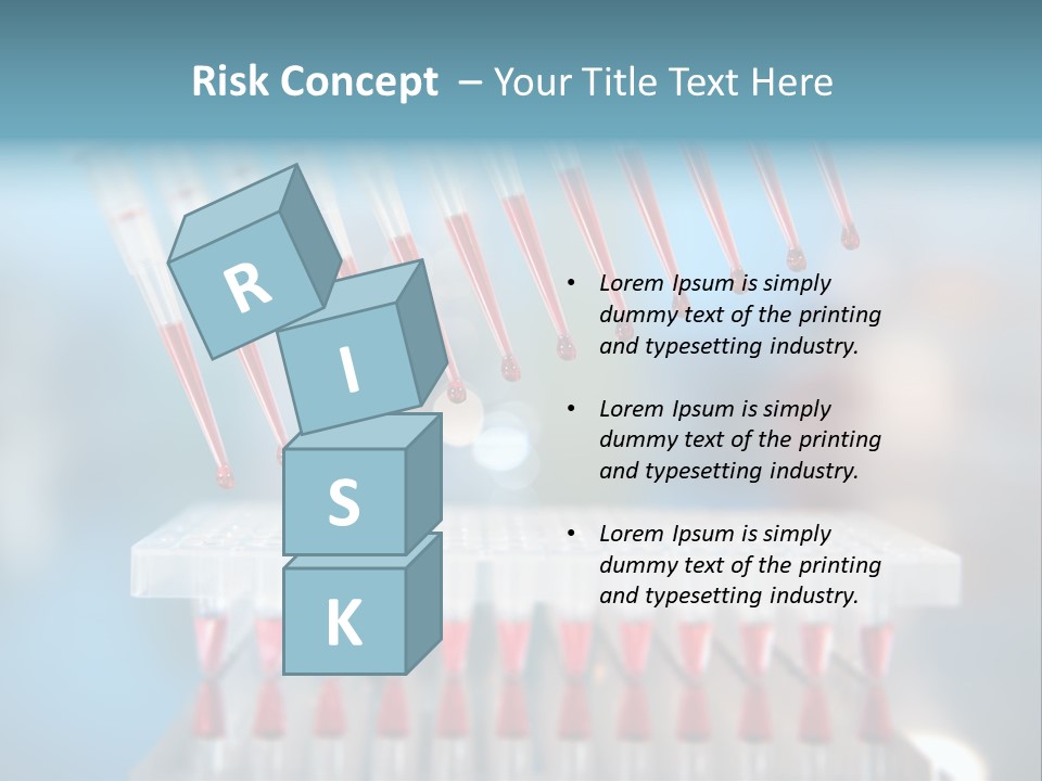Pipette Tips Genetic Modified PowerPoint Template
