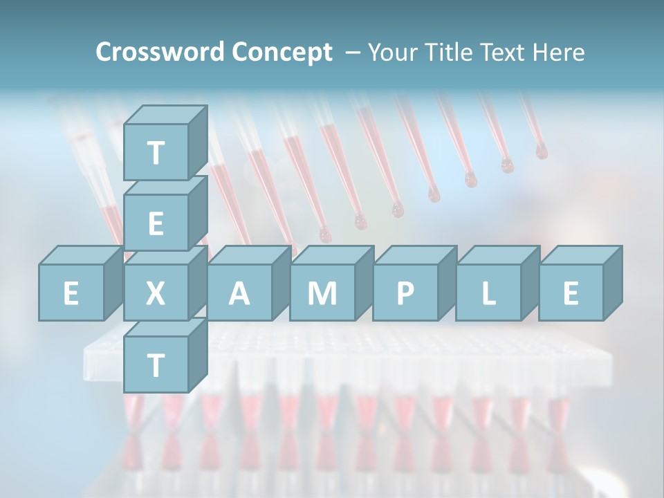 Pipette Tips Genetic Modified PowerPoint Template