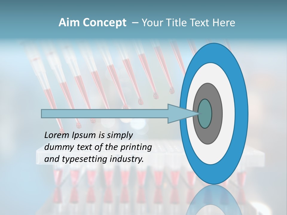Pipette Tips Genetic Modified PowerPoint Template