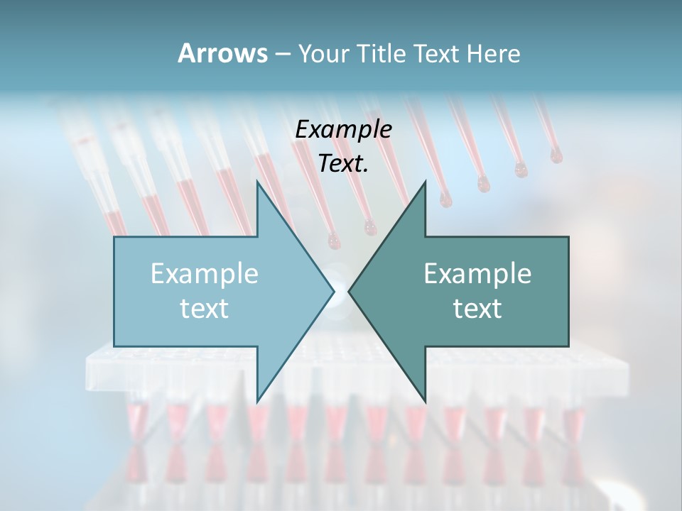 Pipette Tips Genetic Modified PowerPoint Template