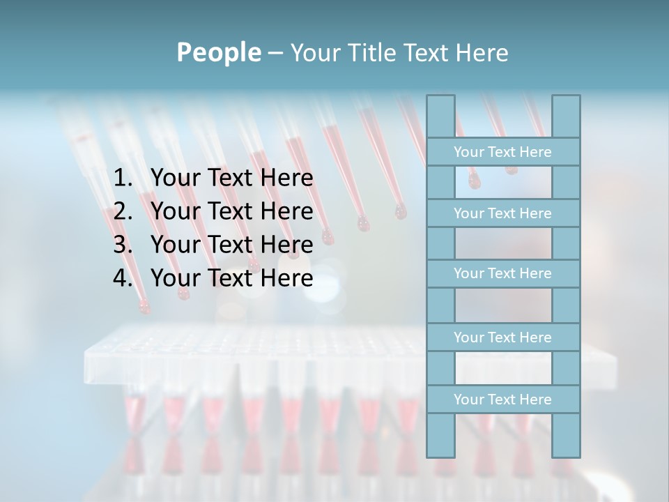 Pipette Tips Genetic Modified PowerPoint Template