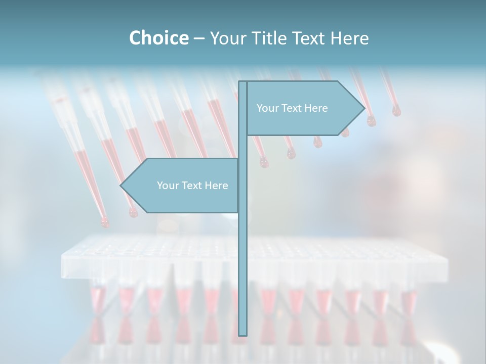 Pipette Tips Genetic Modified PowerPoint Template