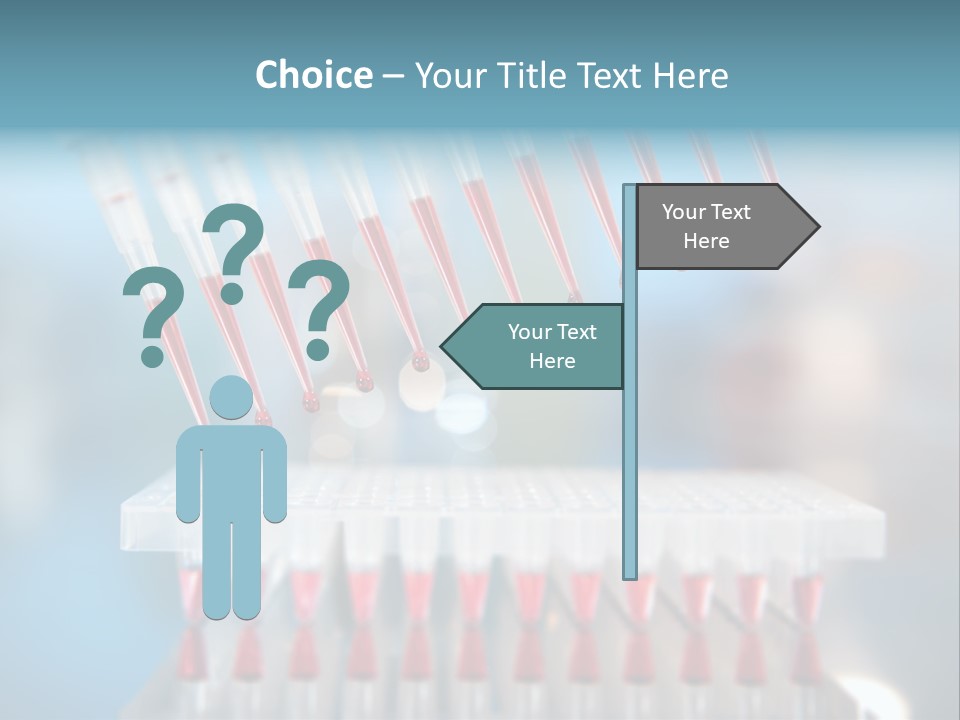 Pipette Tips Genetic Modified PowerPoint Template