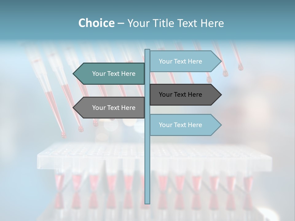 Pipette Tips Genetic Modified PowerPoint Template