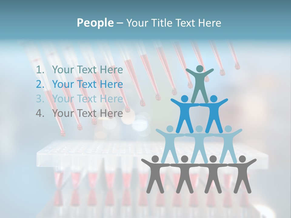 Pipette Tips Genetic Modified PowerPoint Template