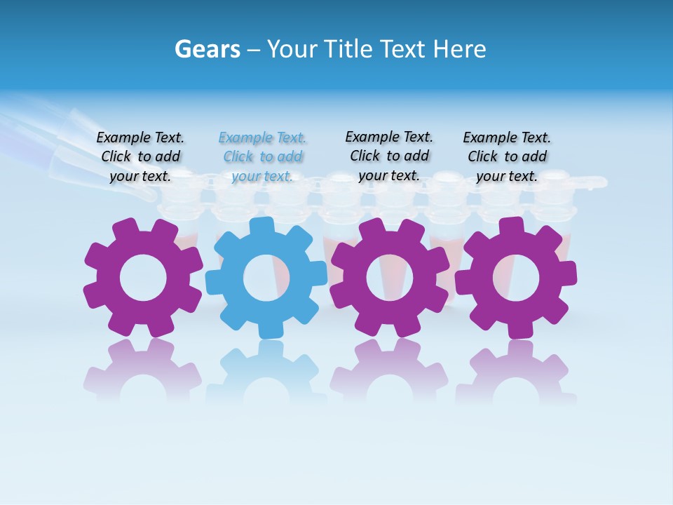 Pcr Stripe Cover Dna Amplification PowerPoint Template