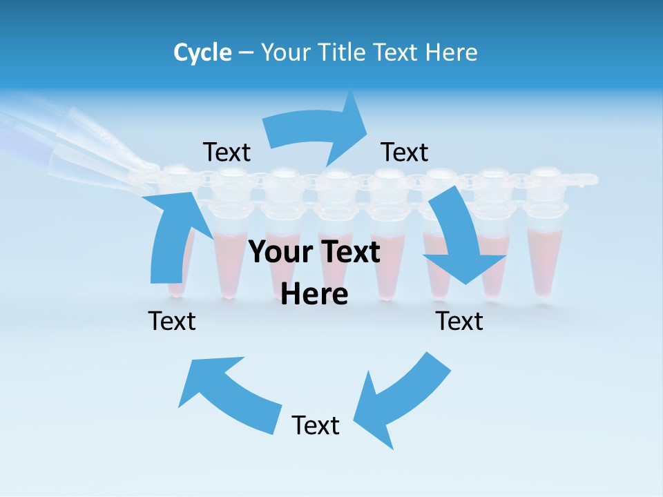 Pcr Stripe Cover Dna Amplification PowerPoint Template