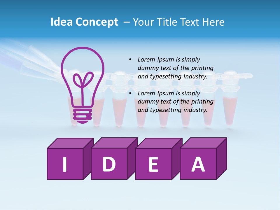 Pcr Stripe Cover Dna Amplification PowerPoint Template