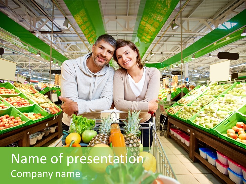 Fruit Happy Store PowerPoint Template