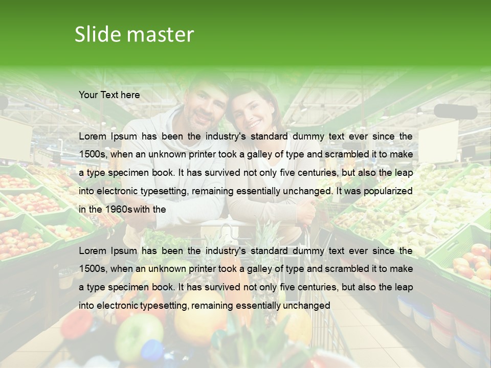 Fruit Happy Store PowerPoint Template
