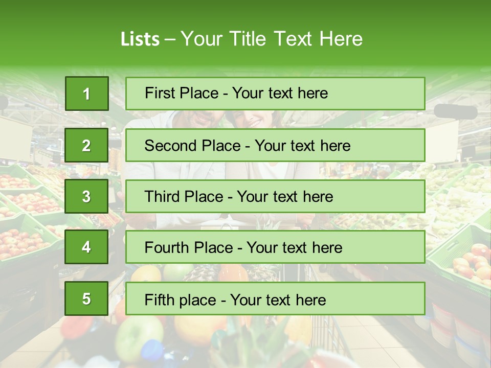 Fruit Happy Store PowerPoint Template