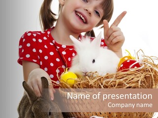 Rabbit Sweet Isolation PowerPoint Template