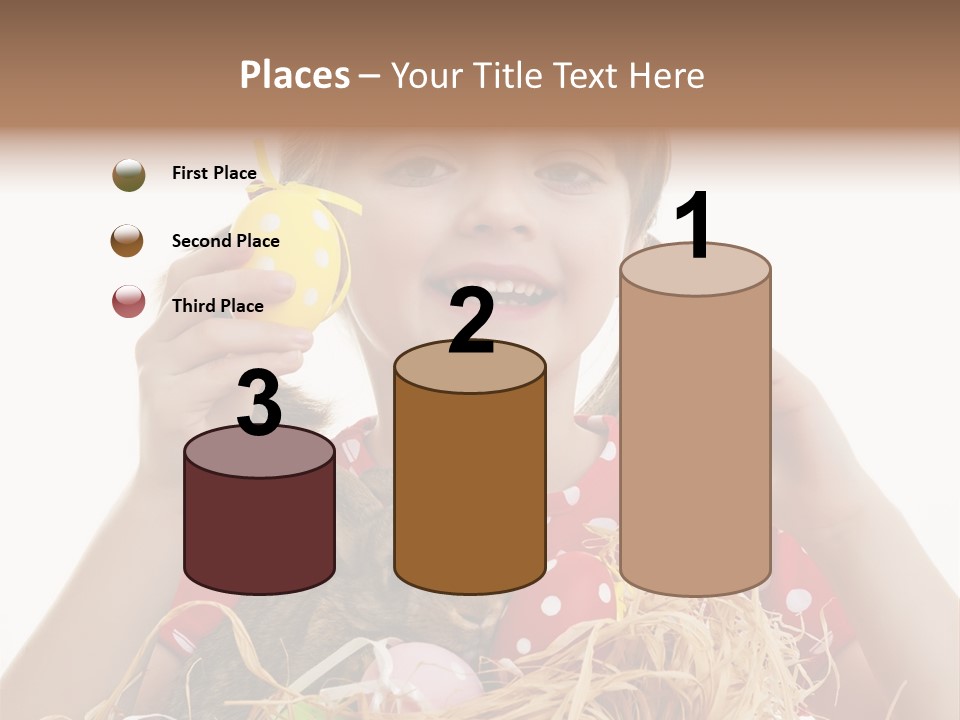 Brown Cute Kid PowerPoint Template