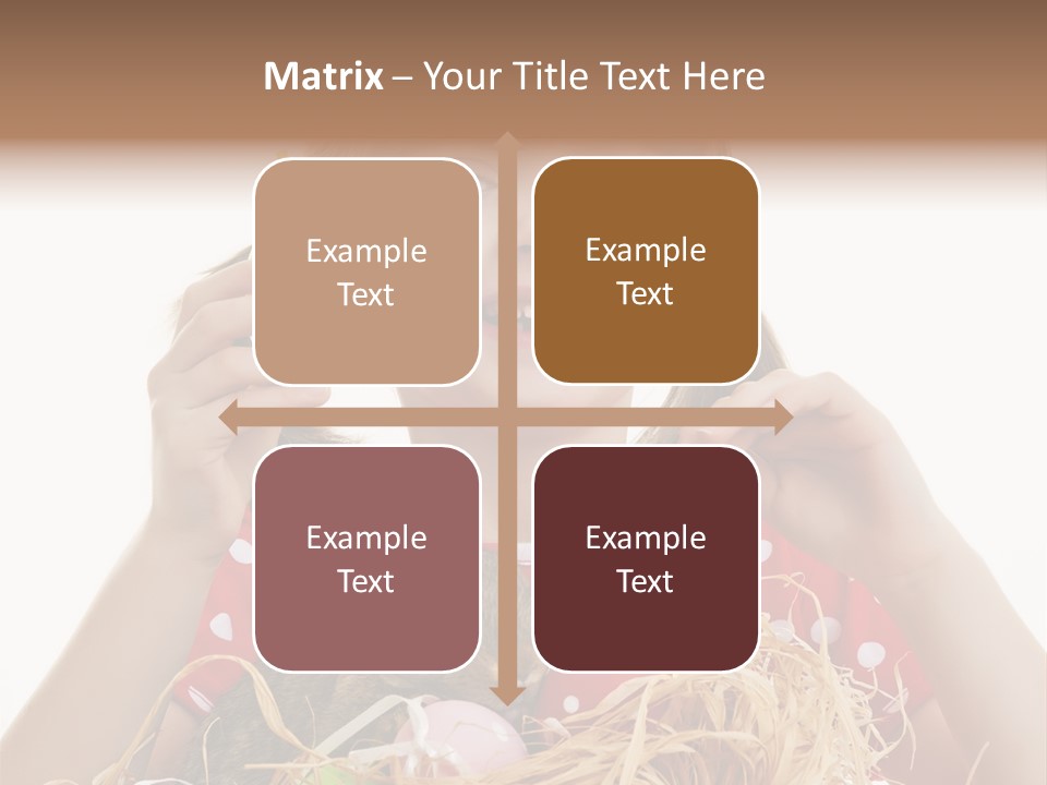 Brown Cute Kid PowerPoint Template