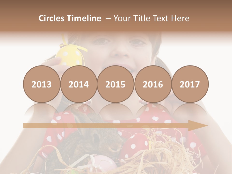 Brown Cute Kid PowerPoint Template