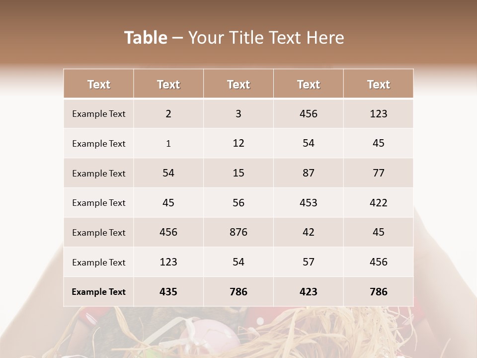 Brown Cute Kid PowerPoint Template