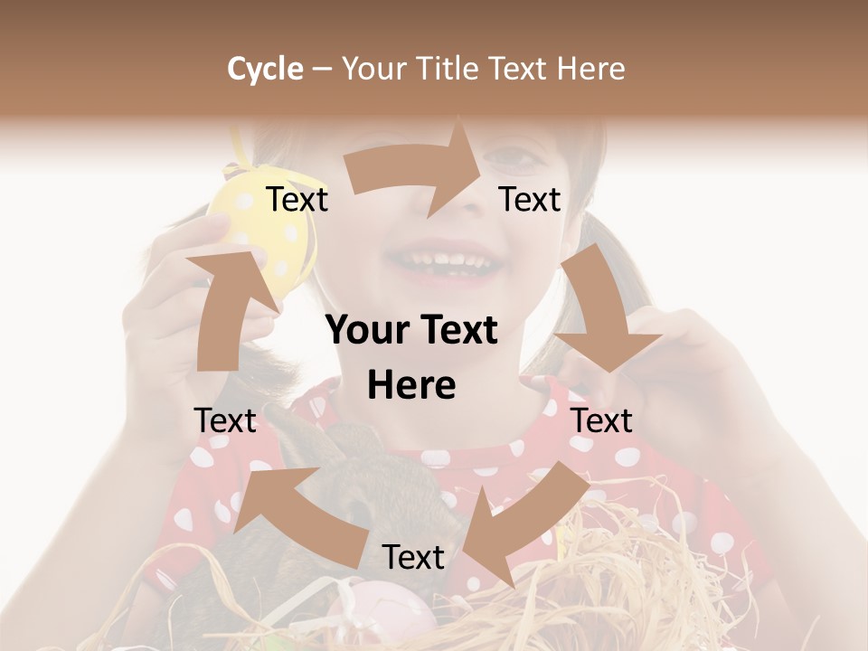 Brown Cute Kid PowerPoint Template