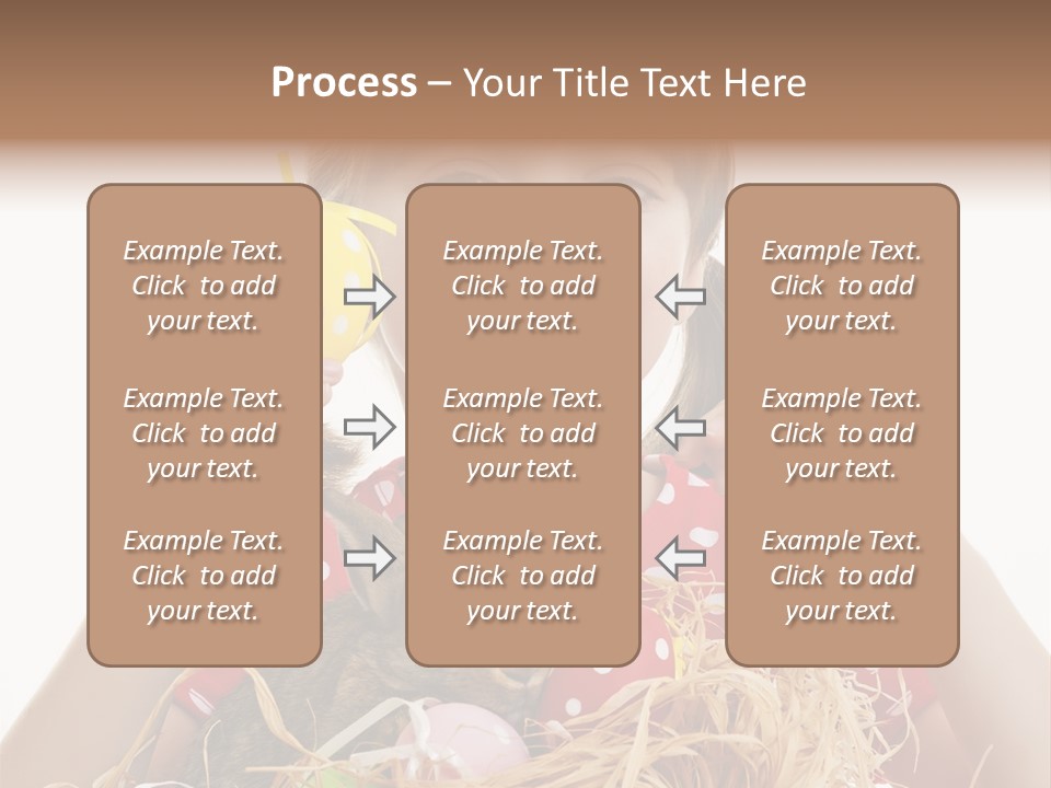 Brown Cute Kid PowerPoint Template
