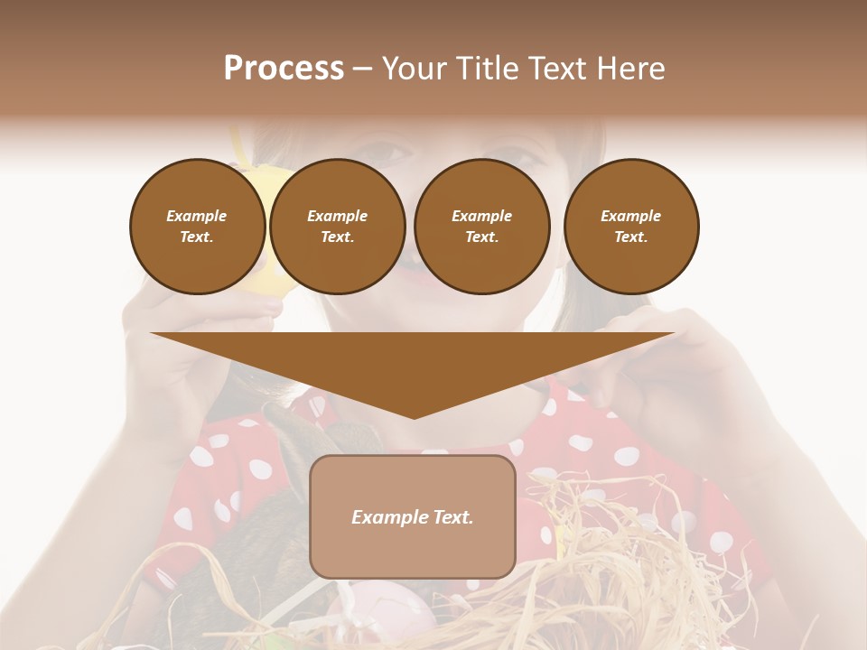 Brown Cute Kid PowerPoint Template