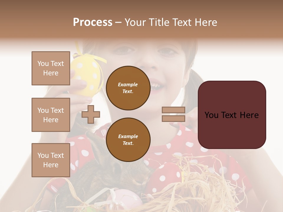 Brown Cute Kid PowerPoint Template