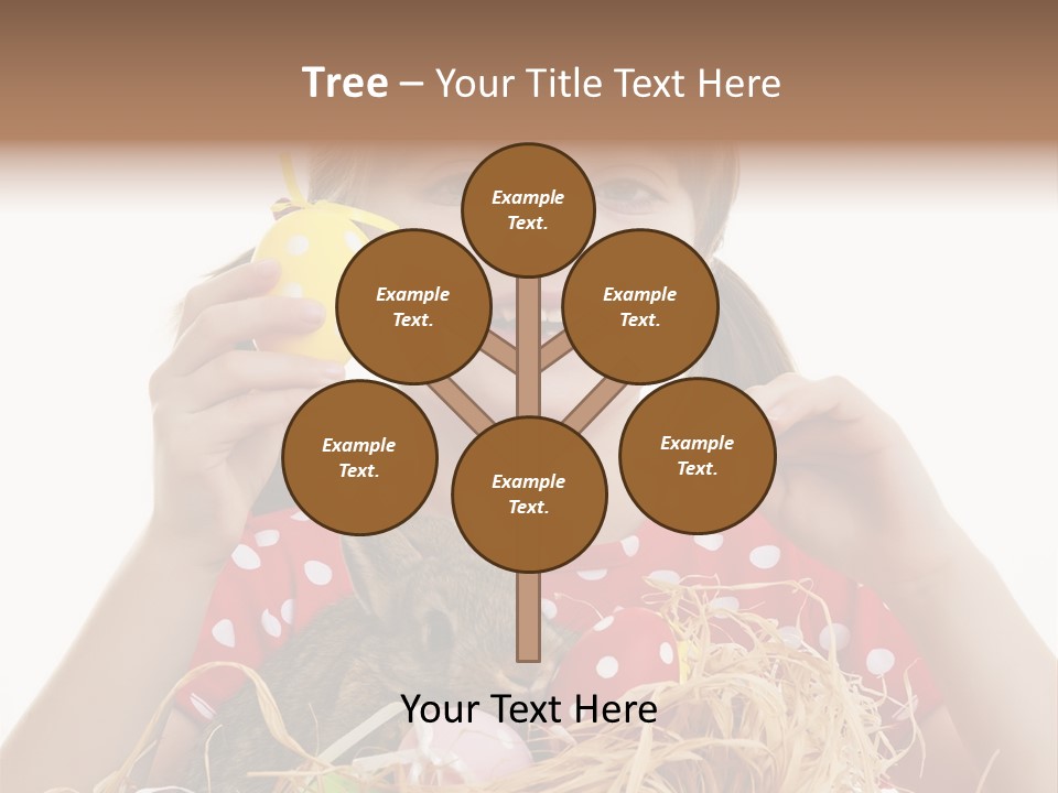Brown Cute Kid PowerPoint Template
