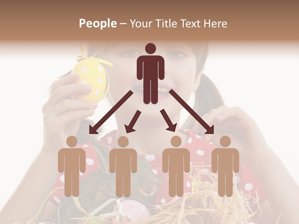 Brown Cute Kid PowerPoint Template