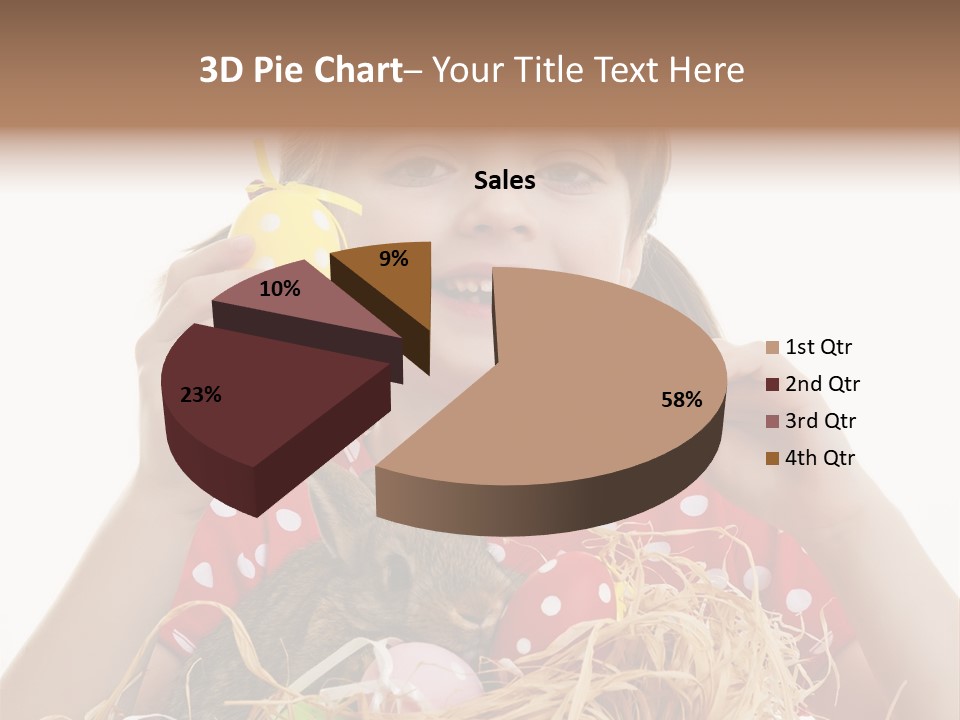 Brown Cute Kid PowerPoint Template