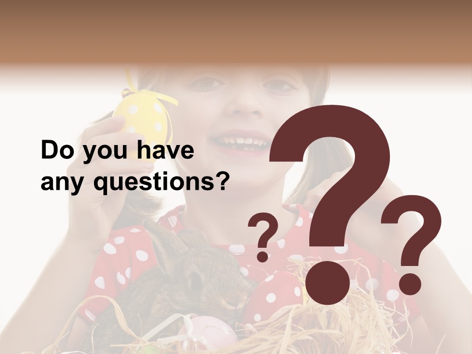 Brown Cute Kid PowerPoint Template