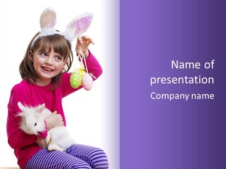 Responsibility Little Girl Young PowerPoint Template