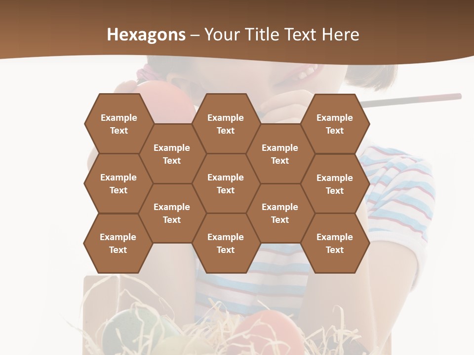 Happiness Coloring Caucasian PowerPoint Template