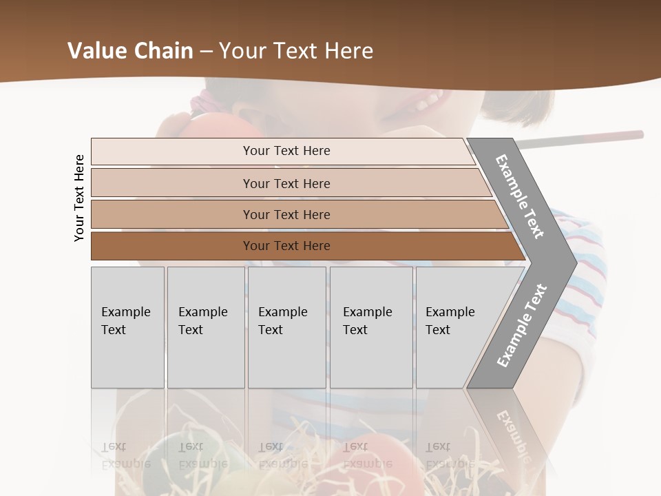 Happiness Coloring Caucasian PowerPoint Template