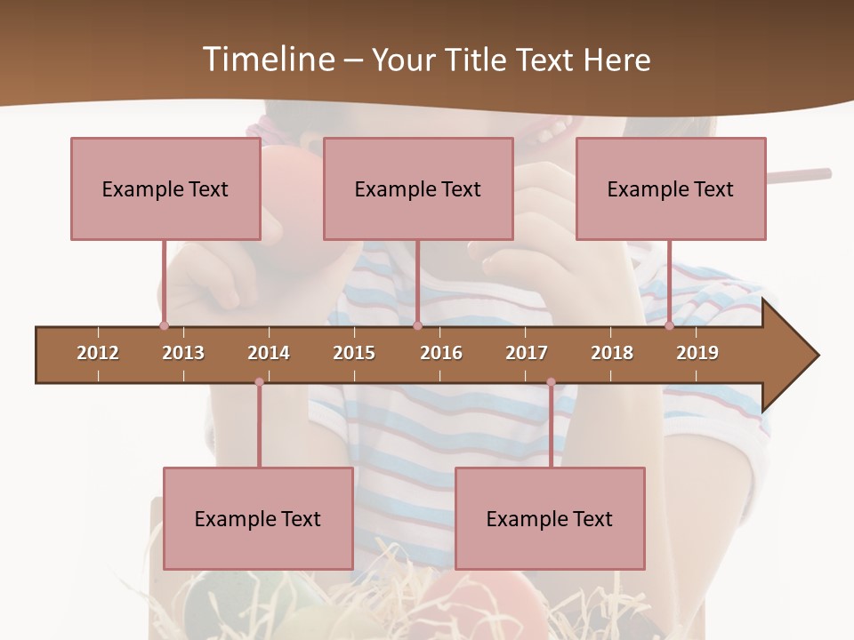 Happiness Coloring Caucasian PowerPoint Template