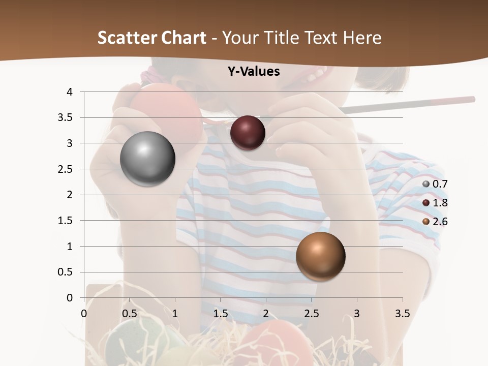Happiness Coloring Caucasian PowerPoint Template