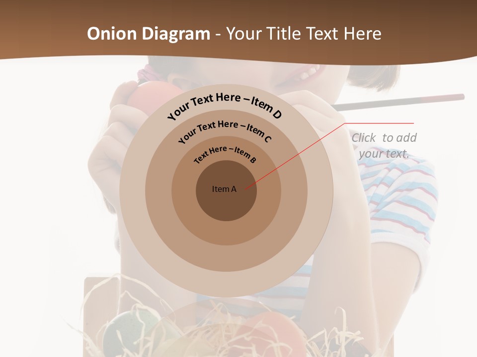 Happiness Coloring Caucasian PowerPoint Template