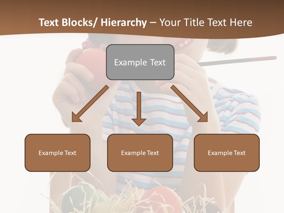 Happiness Coloring Caucasian PowerPoint Template